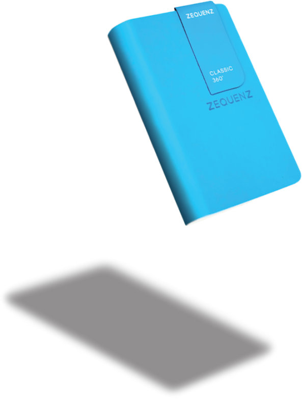 Zequenz The Color Notizbuch A7 Ozean Blau