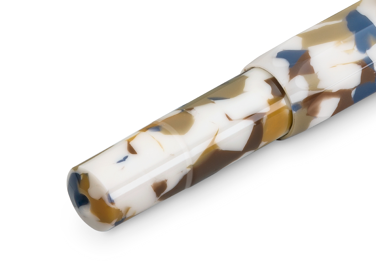 Kaweco Art Sport Füllhalter Terrazzo | Extra Breit Premium Stahl vergoldet