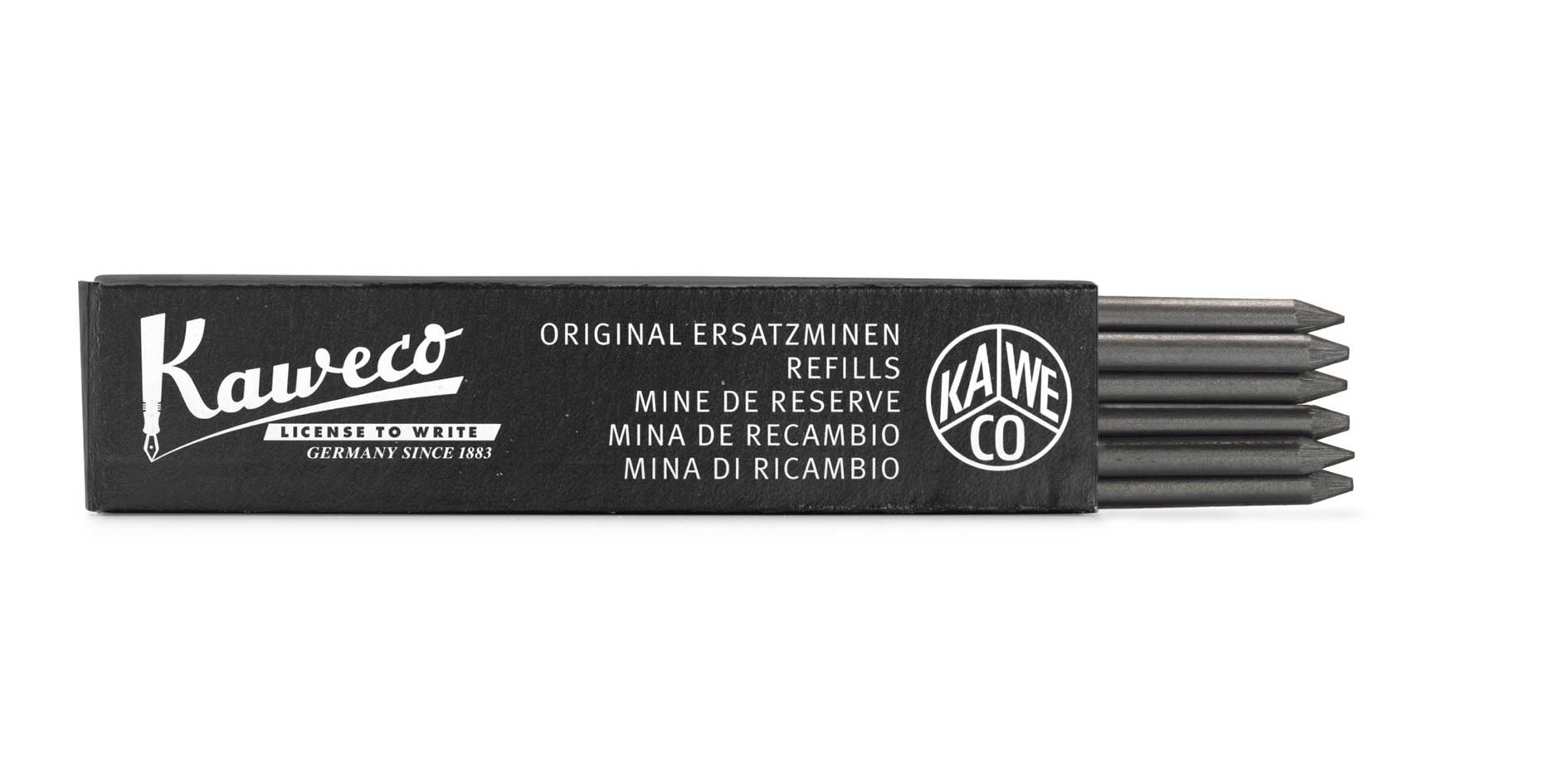 Kaweco-pencil-leads-black-3-2-mm Kaweco Bleistift Minen 3,2 mm 5B Schwarz