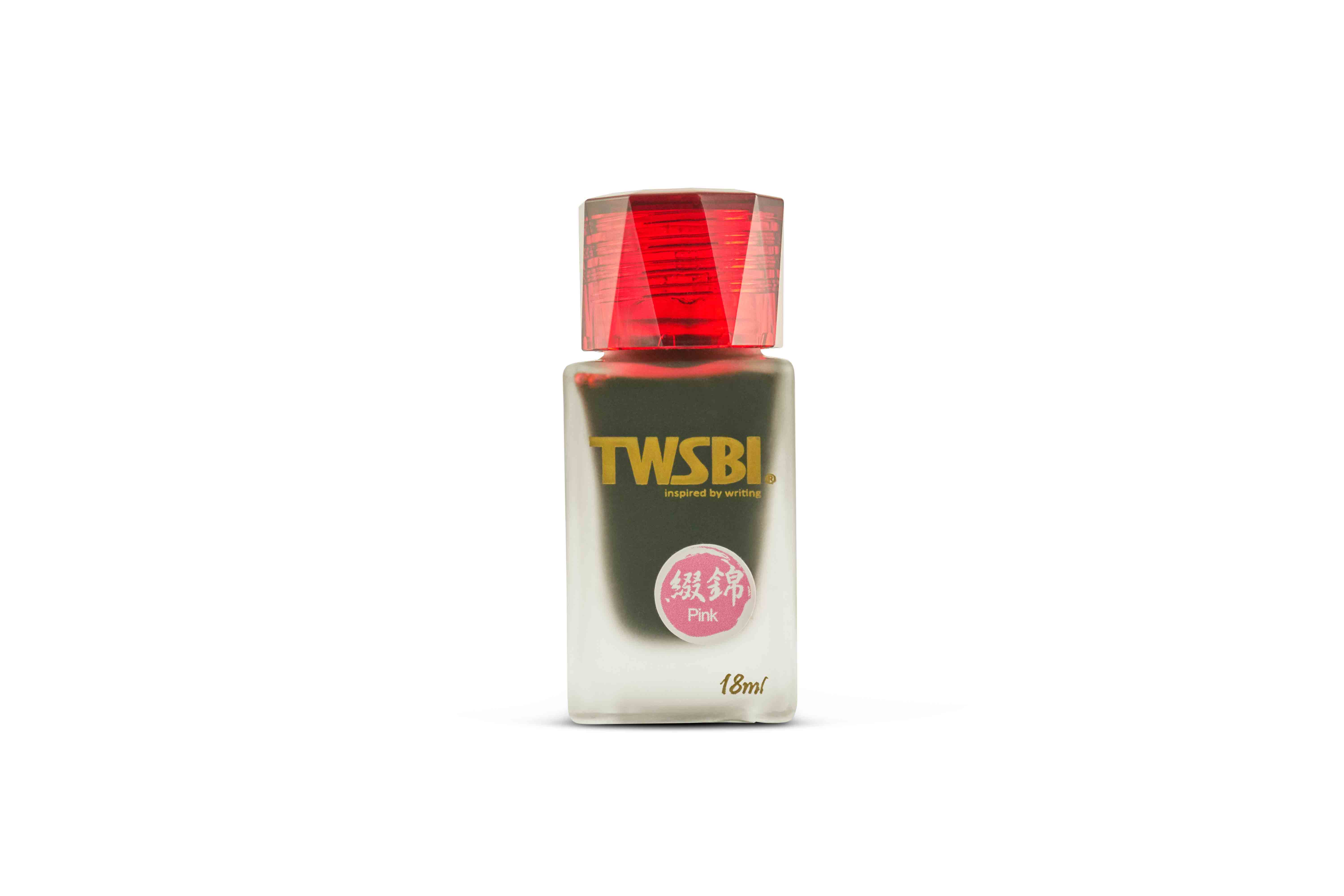 TWSBI-1791-ink-bottle-pink TWSBI 1791 Tintenglas Rosa 18 ml, Limitierte Serie
