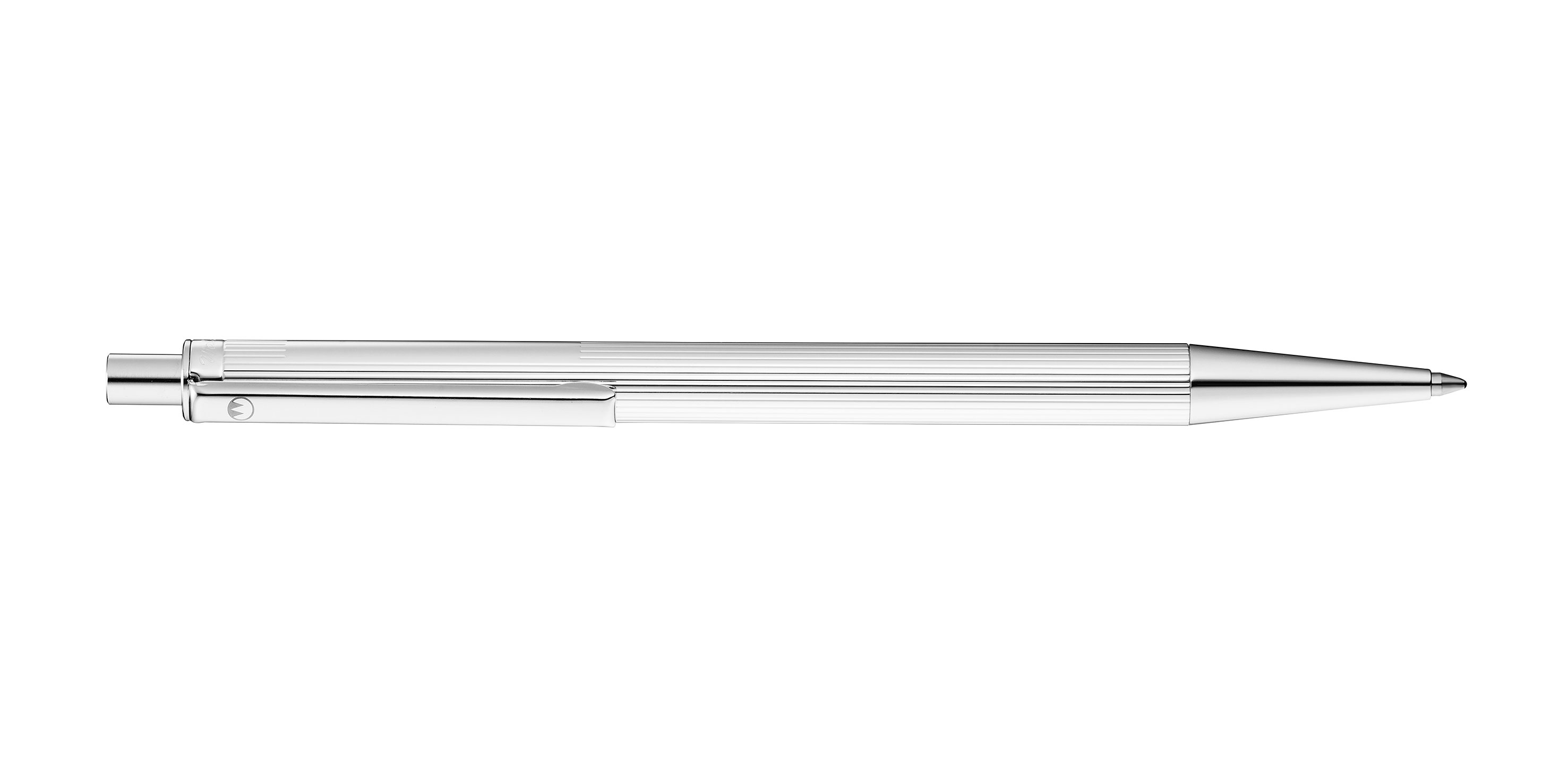 Waldmann-Eco-Kugelschreiber-Silber-Linien-ballpen-silver-lines Waldmann Eco Druckbleistift Linien-Design Silber