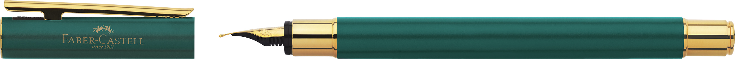 141430_Fountain-pen-Neo-Slim-gold-rainforest-M_High-Res_88622 Faber-Castell Füllhalter Neo Slim rainforest
