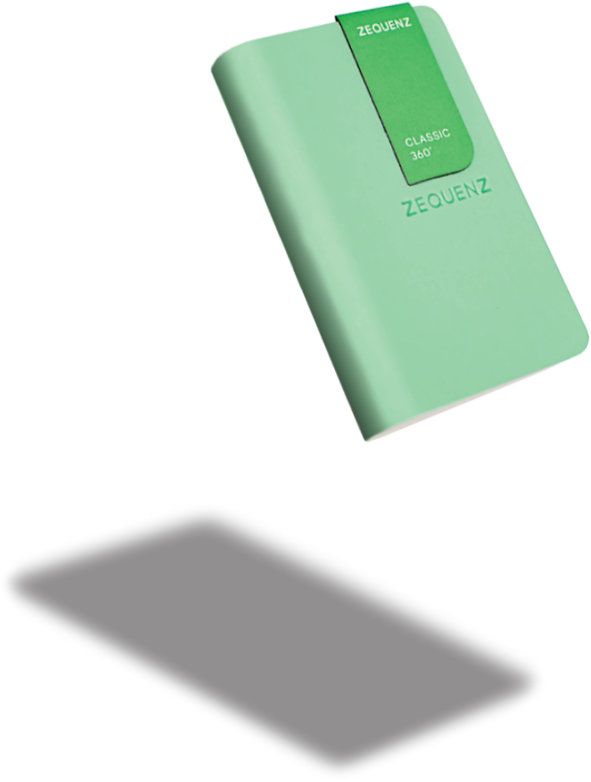 Zequenz The Color Notizbuch A7 Farngrün