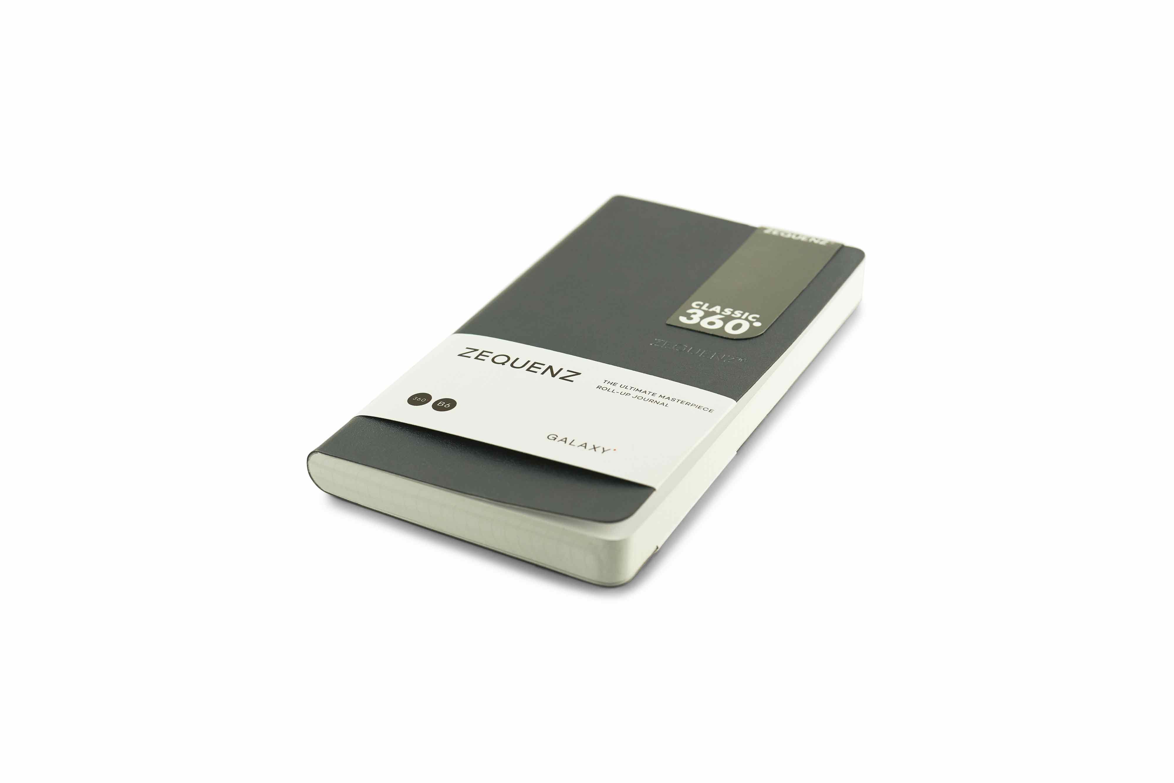 Zequenz Galaxy 360 Notizbuch B6 Slim Anthrazit 10x17,8 cm