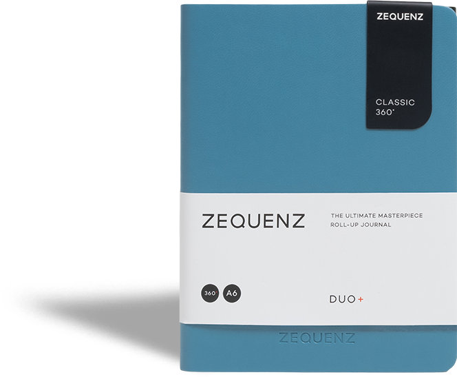 Zequenz Duo Plus Notizbuch A6 Emerald Lagoon