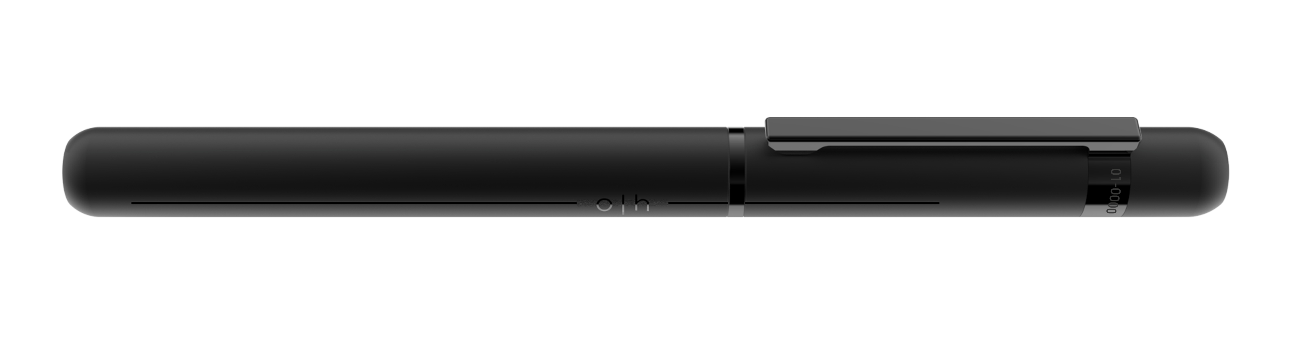 Otto Hutt Entwurf 03 Füllhalter All Black geschlossen