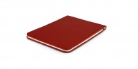 Off Lines leather notepad 9x13 cm red