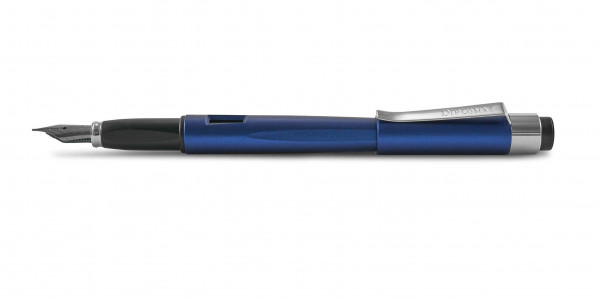 Medium Nib Diplomat Magnum Soft Touch Fountain Pen Indigo Blue 