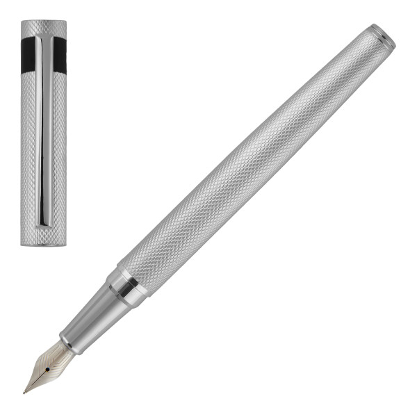 Hugo Boss Fountain Pen Loop Diamond Chrome