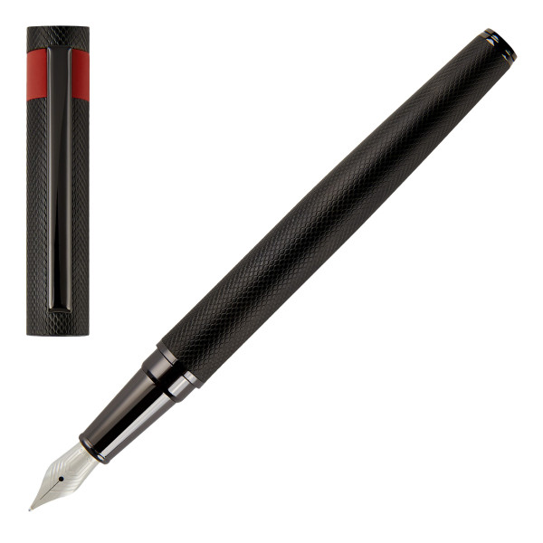 Hugo Boss Fountain Pen Loop Diamond Black