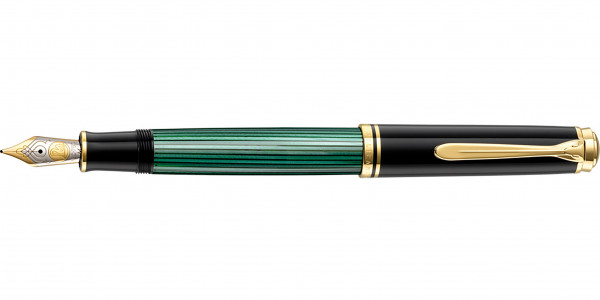 Pelikan Souverän 800 piston fountain pen black green