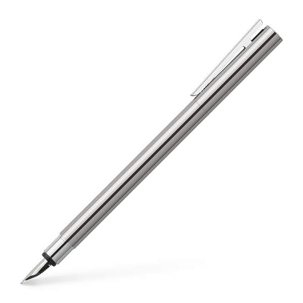 Faber-Castell fountain pen Neo Slim stainless steel, shiny