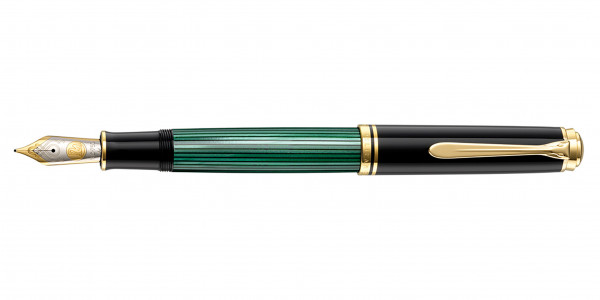 Pelikan Souverän 1000 piston fountain pen black green